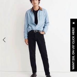 Black Madewell Jeans Size 32x30 NWOT